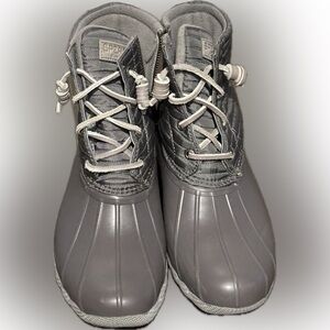 Sperry Women's Saltwater Nylon Pac Boots - Grey Size: 7.5